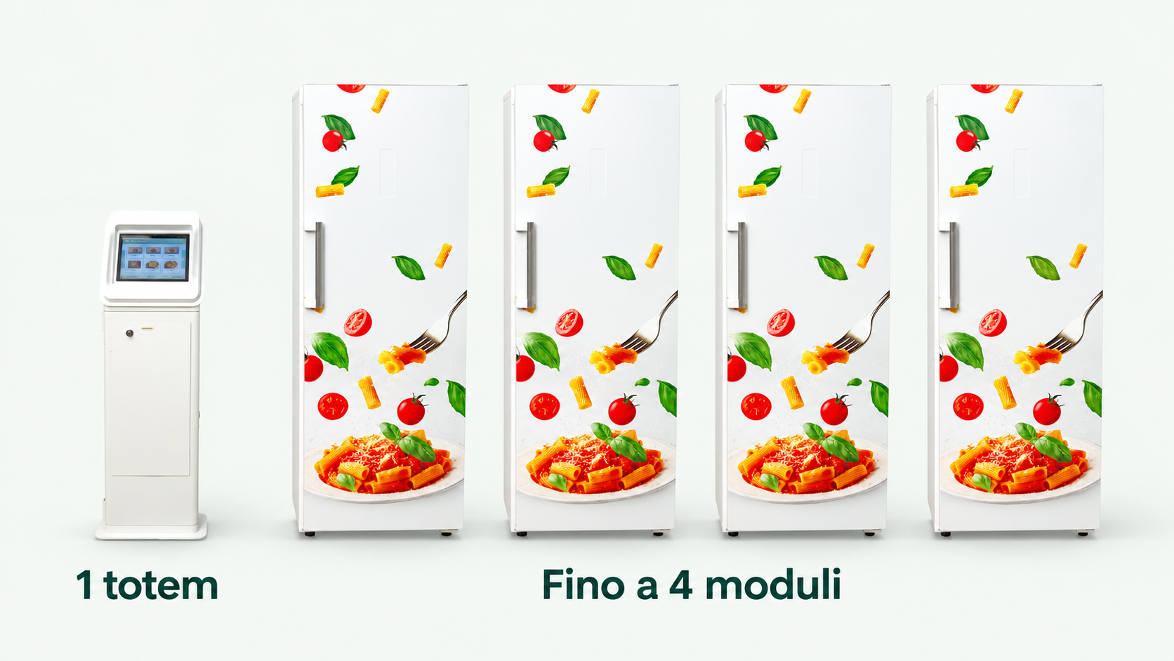 Modular M1 configuration with several dispensing modules connected to one terminal