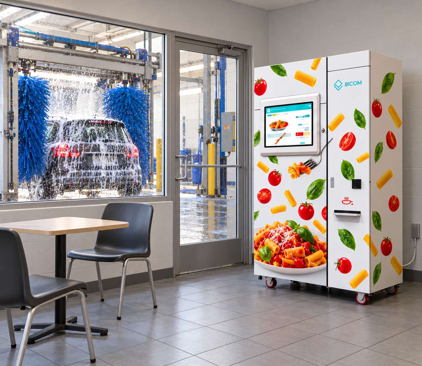 Illustrative example of MIDA · Car washes
