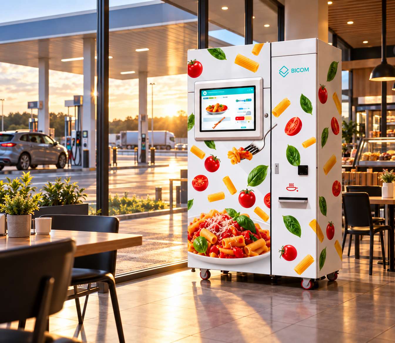 Illustrative example of MIDA · Service stations
